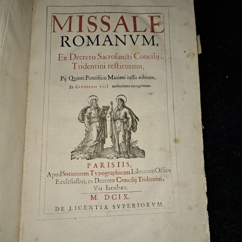 1609 missale romanum paris - 1609,