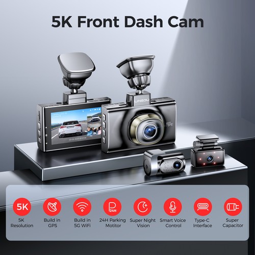 Dash cam canali - 5k, 3