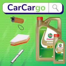 KIT TAGLIANDO PER BMW SERIE 3 320CD DIESEL 2005-2007 OLIO ARIA CABINA OLIO CASTROL