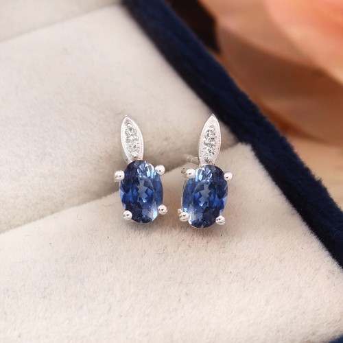 Orecchini zaffiro blu - orecchini,