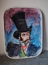 PIATTO PLACCA ANNI 50 STILE ROMETTI UMBERTIDE FIRMATO