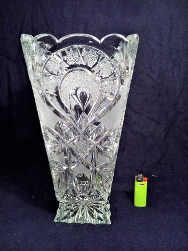 Vaso cristallo lavorato a - vaso, in