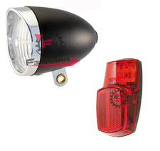 KIT Fanale Luce Anteriore Nero