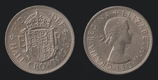 REGNO UNITO 1/2 HALF CROWN