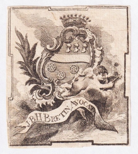 Exlibris bretin bourgogne - bretin,