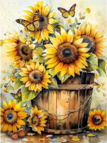 Girasoli diamond art kit per - art,