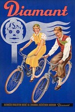 Poster Manifesto Locandina Pubblicità Biciclette Francia Stampa Vintage 50x70 Cm