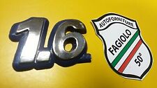 SCRITTA " 1.6 " LOGO BRAVA STEMMA FIAT STILO- BRAVO SIGLA 1.6 FREGIO  PLASTICA 