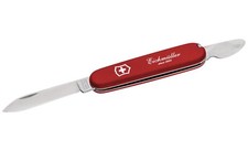 Coltello tascabile orologiaio Eichmüller rosso strumento con coperchio a molla apri cassa