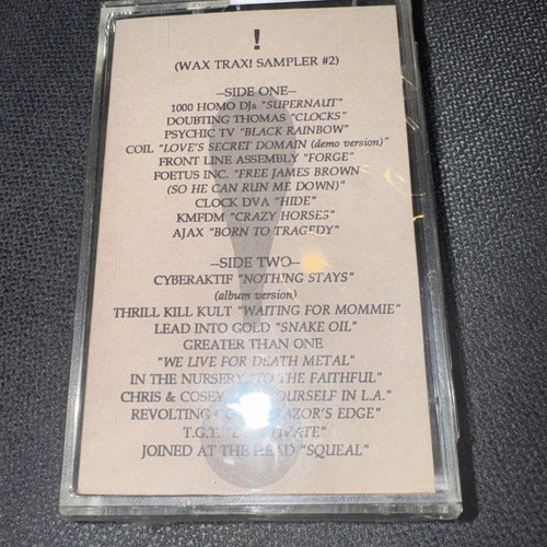 Wax trax sampler rare - sampler, (rare