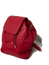 Borsa Zainetto In Pelle Rossa