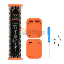 Scatola batteria trasparente 8x18650 kit fai da te ricarica rapida custodia power bank mobile