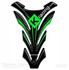 Paraserbatoio resinato compatibile Kawasaki Racing Team Tank Pad in gel 3D KW#1