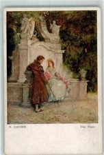 39838138 - firmato. Gaigher H. Donna Coppia Una Domanda n.1025 W.R.B. & Co. Vienna -