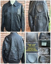 Giubbotto AERONAUTICA ✈ MILITARE uomo ITALIA giacca Tg 50/L pelle FLIGHT JACKET 