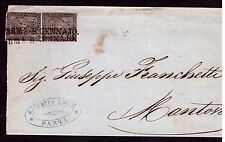 PARMA: GIGLIO BORBONICO, LETTERA COPPIA CENT. 15. BOLLO. EURO 2.000