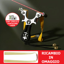 Fionda Tridente professionale con laser caccia pesca sport con ricambio