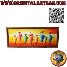 Quadro dipinto a mano su legno