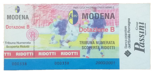 Modena biglietto stadio