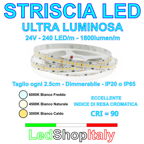 Striscia led 24v 240led - striscia,