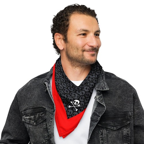Bandana teschio pirata ossa - bandana,