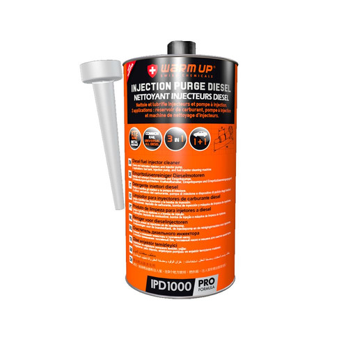Warm injection purge diesel - up,
