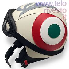 Casco In Pelle Bandiera Italia