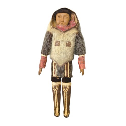 Antica bambola eschimese inuit - bambola,