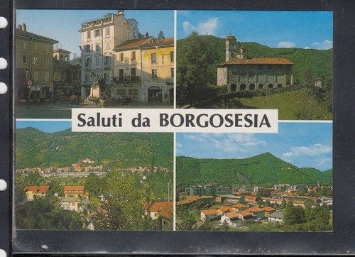 Cartolina saluti borgosesia - saluti, da