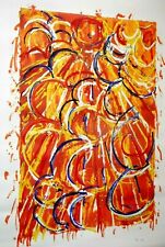 MARIO SCHIFANO VETRATA ROSSA /