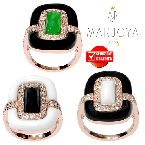 Anello sigillo con onice - , nero