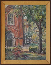 Carlo Aimetti - Chiesa Evangelica Milano - Dipinto Olio - Lutheran Church Milan
