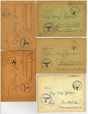 FELDPOST N. 10 BUSTE CON LETTERA INTERNA POSTA MILITARE GUERRA X4841