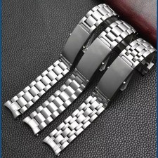 Cinturino orologio acciaio 20mm per Omega 007 Seamaster Planet Ocean 300 curvo