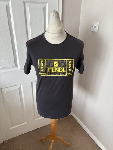 Shirt uomo grigia fendi - t-shirt,