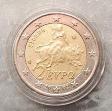 RARA MONETA GRECIA 2 EURO ANNO