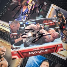 Topps Brock Lesnar F-4 firmato