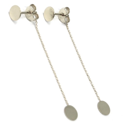 Orecchini oro bianco 750 18k - 750,