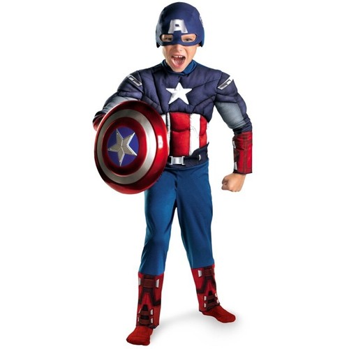Costume muscolare capitan - muscolare,