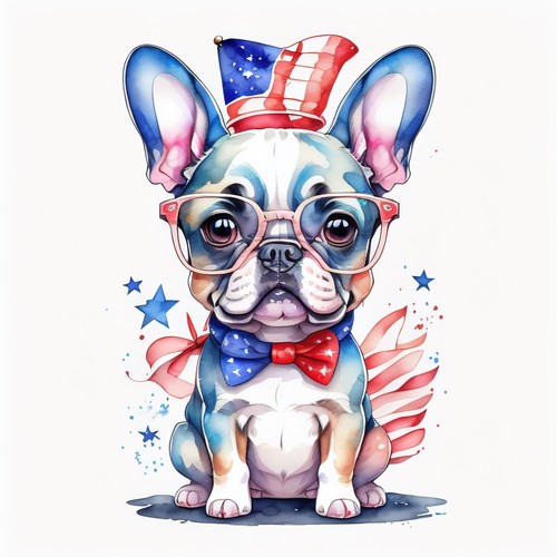 Bulldog francese cane - , auto