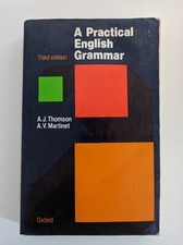 Libro "A practical English Grammar" Terza edizione  Thomson Martinet Oxford 1980