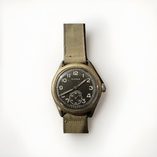 Civitas Swiss Military Watch 1940s – Manual Wind 15 Jewels – Vintage 34mm