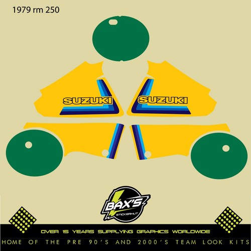 Kit decalcomanie suzuki 250 - rm,
