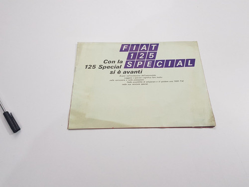Brochure depliant fiat - brochure, 125