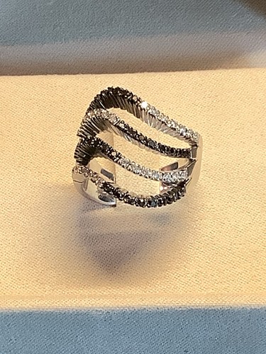 Anello brillanti neri - anello,