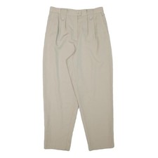 Pantaloni Donna Beige Relaxed