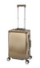 Tokyo Valigia Bagaglio a Mano in Alluminio Trolley con 4 Ruote Alluminio Rigido 55x36x23cm