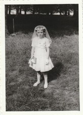 B3 -  Foto Photo Fotografia Anni 60 - Bambina Comunione Cresima