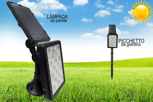 Lampada solare led giardino - led,