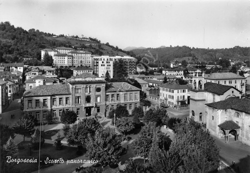 Cartolina borgosesia panorama - borgosesia,